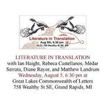 LITERATURE IN TRANSLATION on August 5, 2015